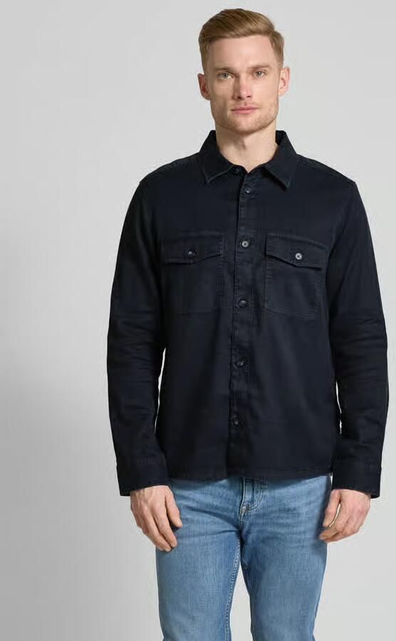 OLYMP Level Five Casual fit overhemdjack met klepzakken op de borst - Foto 4