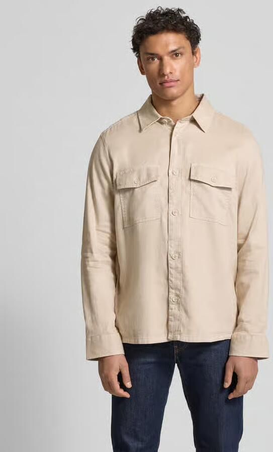 OLYMP Level Five Casual fit overhemdjack met klepzakken op de borst - Foto 4