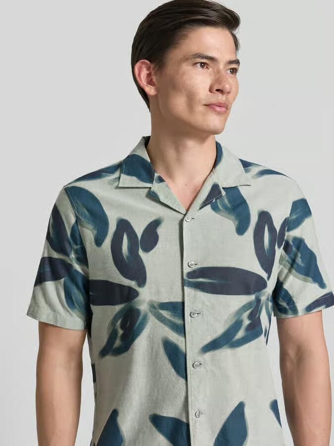 OLYMP Level 5 casual fit vrijetijdshemd in allover-look