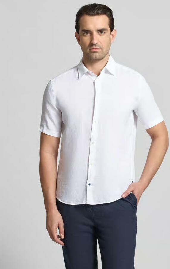 OLYMP Level 5 casual fit vrijetijdshemd van linnen - Foto 4