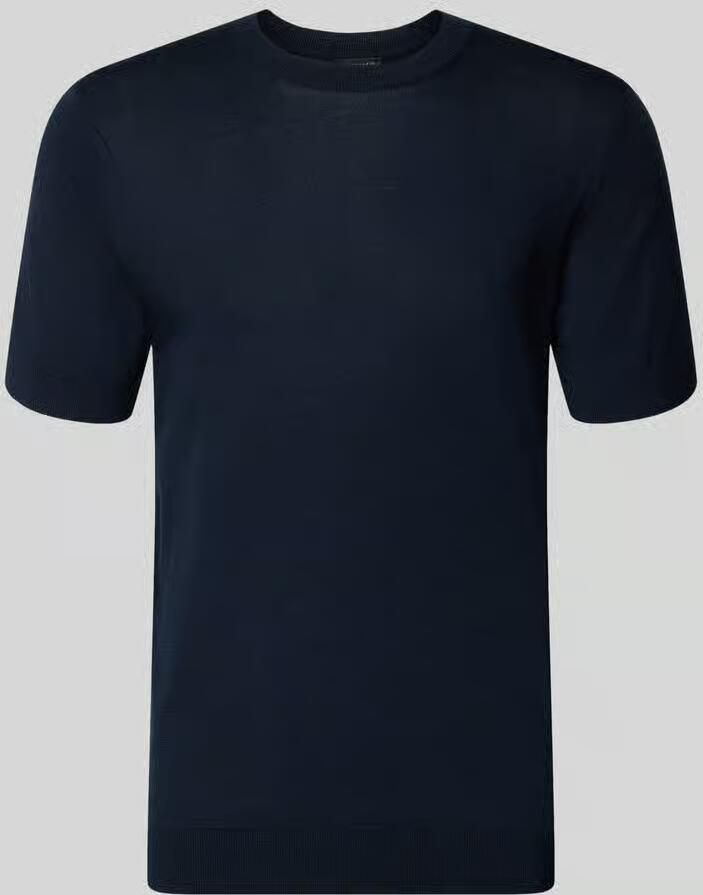 OLYMP Level 5 Gebreid shirt met ronde hals en 1 2-mouwen - Foto 2