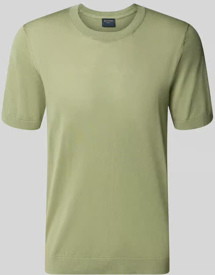 OLYMP Level 5 Gebreid shirt met ronde hals en 1 2-mouwen - Foto 2
