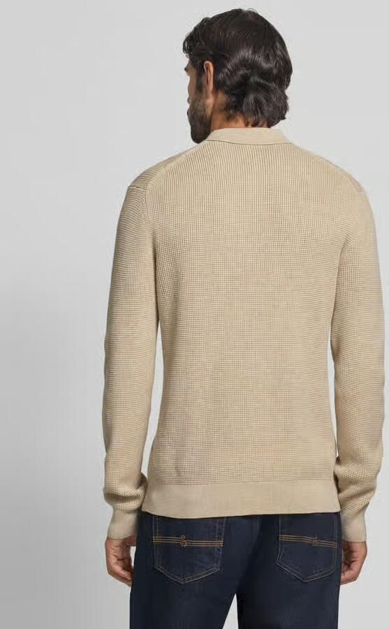 OLYMP Level Five Gebreide pullover met kentkraag
