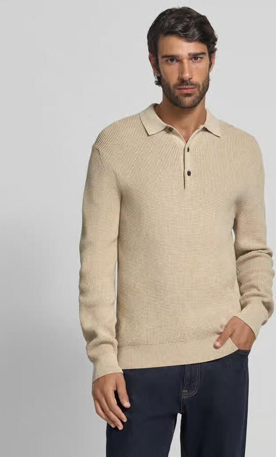 OLYMP Level Five Gebreide pullover met kentkraag - Foto 2
