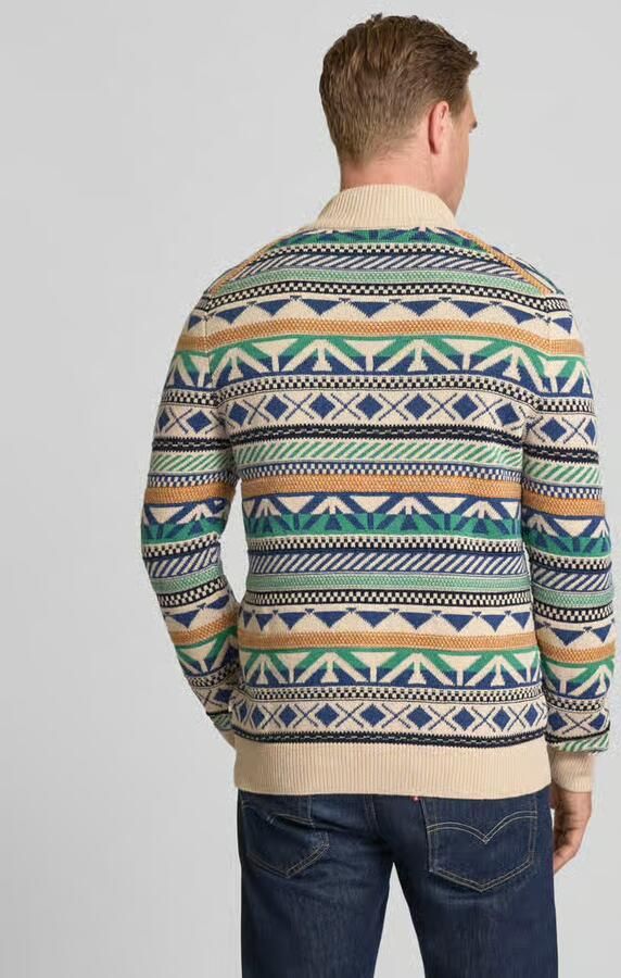 OLYMP Level Five Gebreide pullover met opstaande kraag
