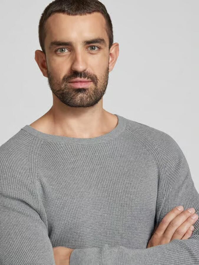OLYMP Level Five Gebreide pullover met ribboorden