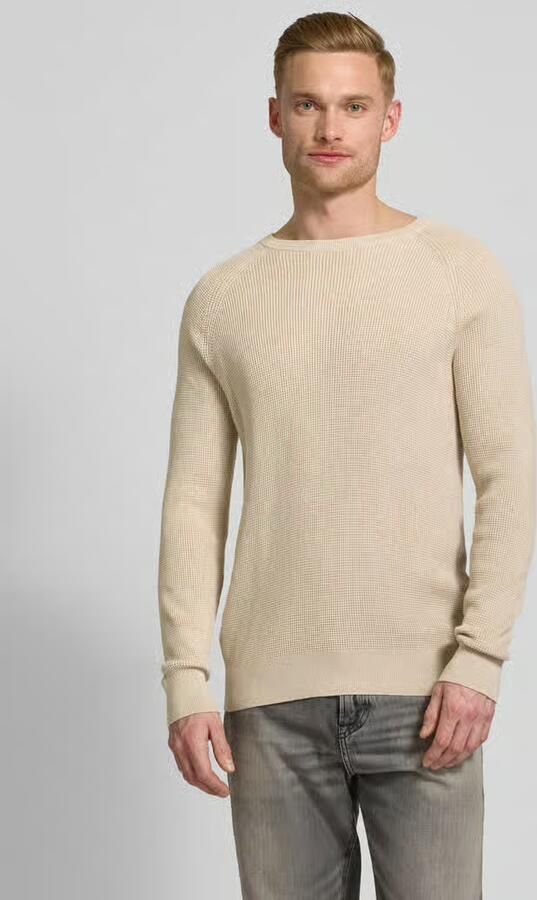 OLYMP Level Five Gebreide pullover met ribboorden - Foto 4