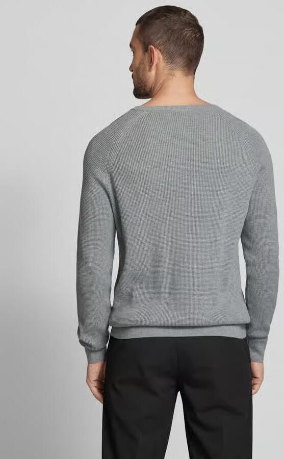 OLYMP Level Five Gebreide pullover met ribboorden - Foto 3