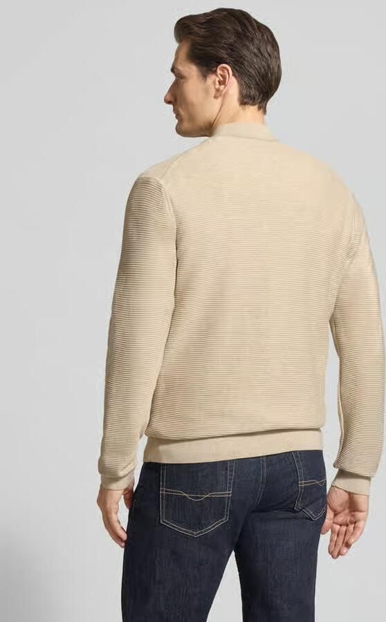 OLYMP Level Five Regular fit cardigan met opstaande kraag - Foto 5