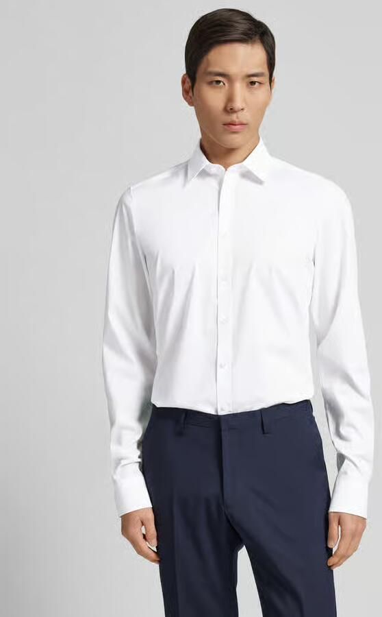 OLYMP Level Five Slim fit zakelijk overhemd met stretch en extra lange mouwen - Foto 12