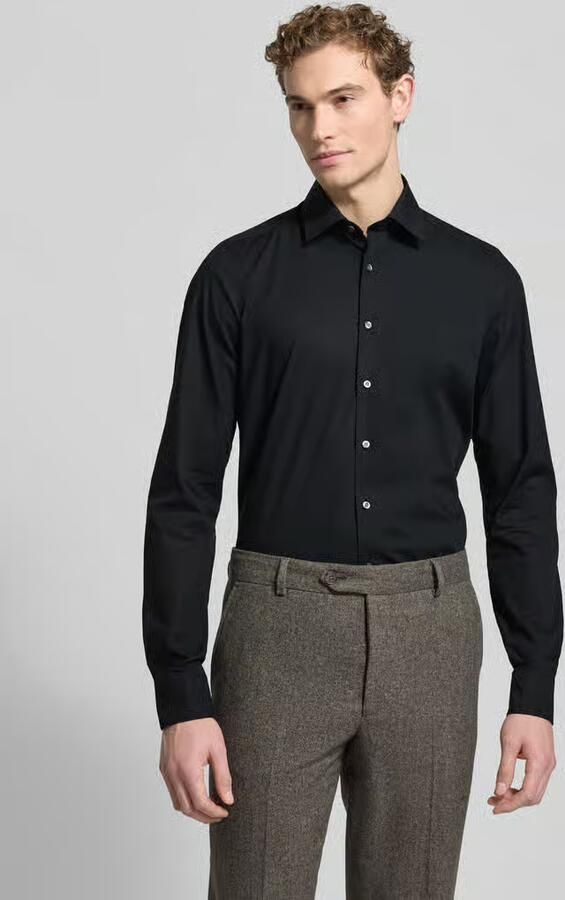 OLYMP Level Five Slim fit zakelijk overhemd van popeline met extra lange mouwen - Foto 11