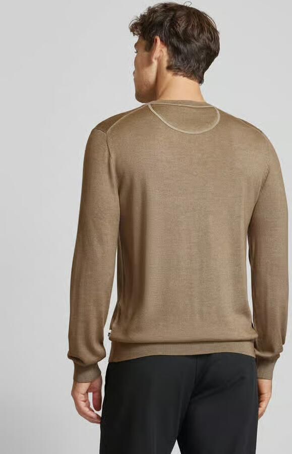 OLYMP Level Five Slim fit gebreide pullover met ronde hals - Foto 3