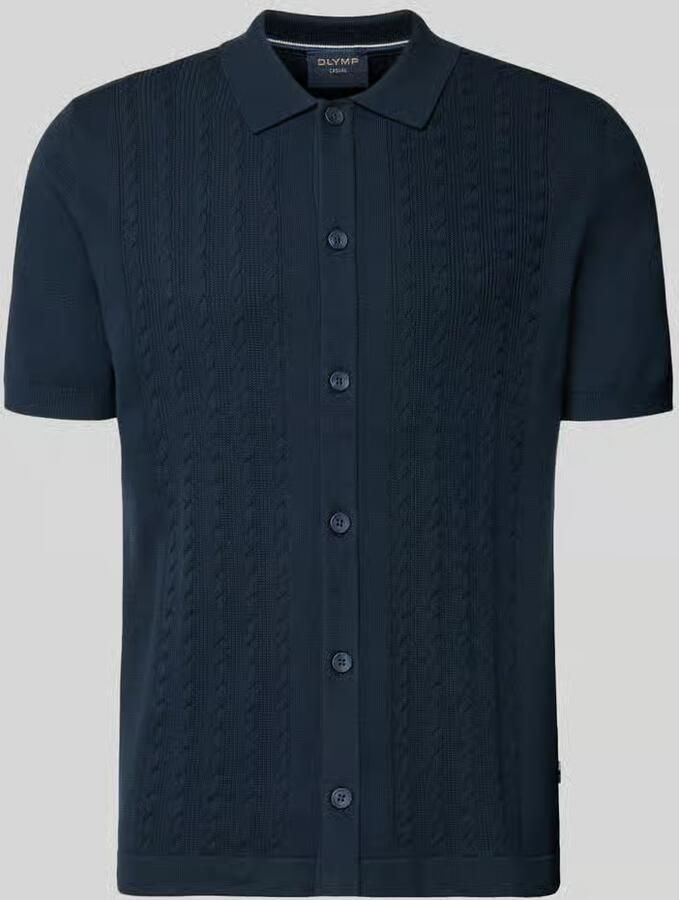 OLYMP Level 5 slim fit poloshirt met 1 2-mouwen