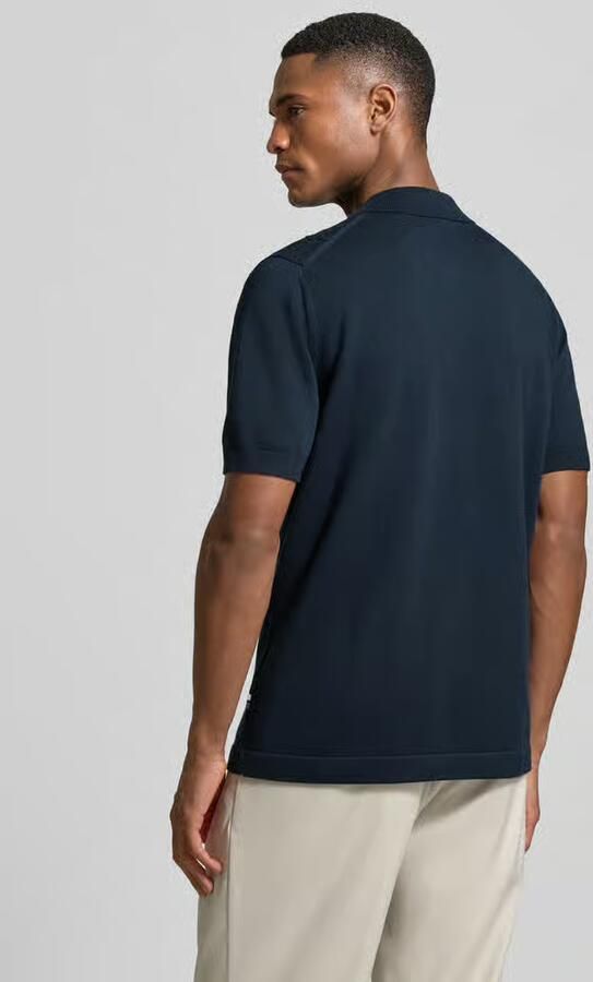OLYMP Level 5 slim fit poloshirt met 1 2-mouwen - Foto 3