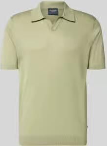 OLYMP Level 5 Slim fit Poloshirt van Mix van katoen en lyocell