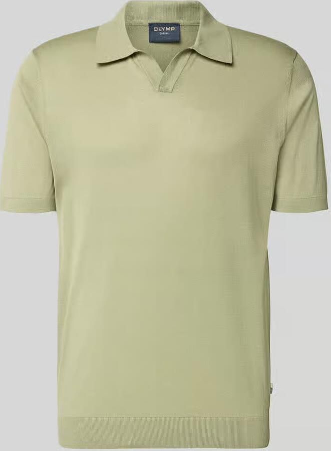 OLYMP Level 5 Slim fit Poloshirt van Mix van katoen en lyocell