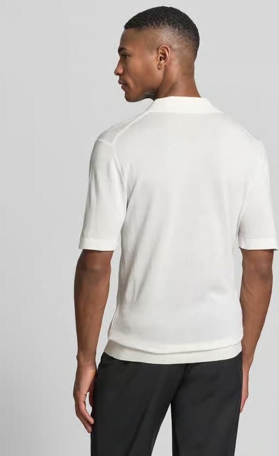 OLYMP Level 5 Slim fit Poloshirt van Mix van katoen en lyocell - Foto 3