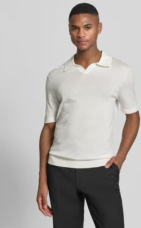 OLYMP Level 5 Slim fit Poloshirt van Mix van katoen en lyocell - Foto 2