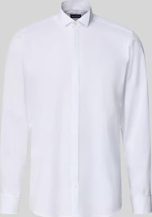 OLYMP Level 5 Slim fit smokingoverhemd van popeline met stretch - Foto 6