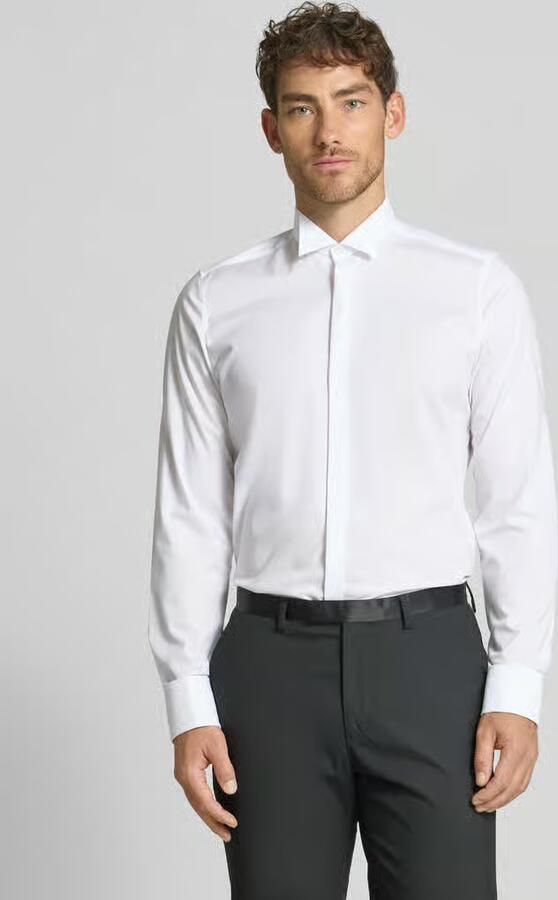 OLYMP Level 5 Slim fit smokingoverhemd van popeline met stretch - Foto 7