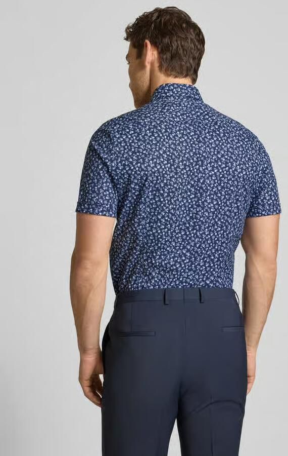 OLYMP Level 5 slim fit vrijetijdsoverhemd met florale all-over print - Foto 3