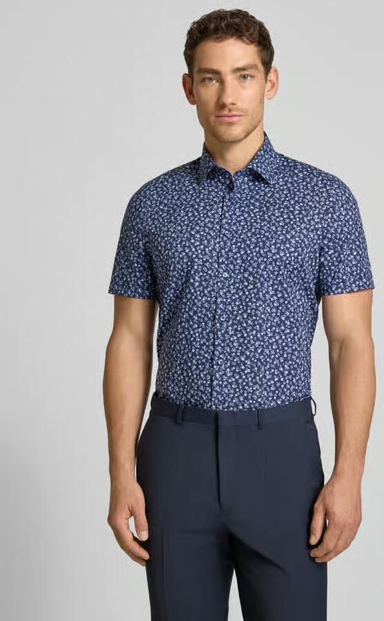 OLYMP Level 5 slim fit vrijetijdsoverhemd met florale all-over print - Foto 4