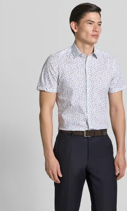 OLYMP Level 5 slim fit vrijetijdsoverhemd met florale all-over print - Foto 4