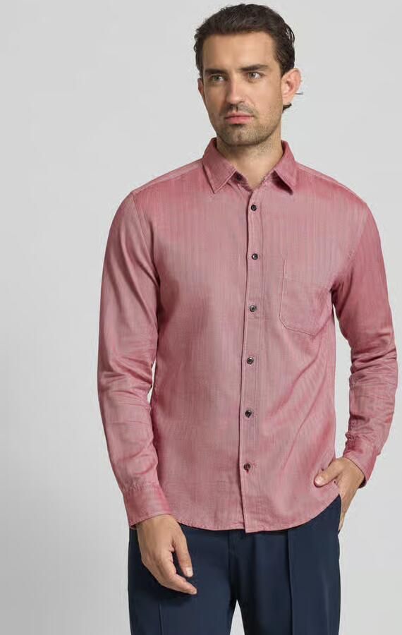OLYMP Level Five Slim fit vrijetijdsoverhemd met kentkraag - Foto 2