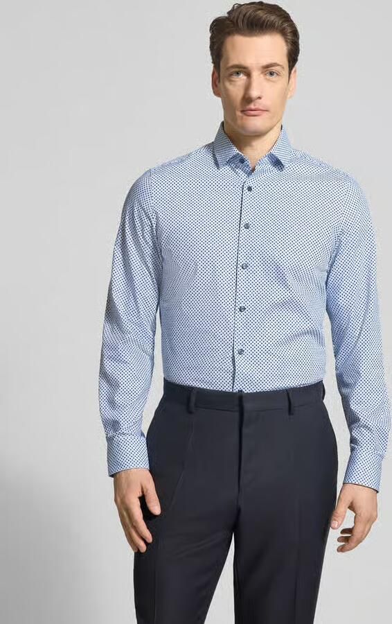 OLYMP Level Five Slim fit vrijetijdsoverhemd met kentkraag - Foto 4