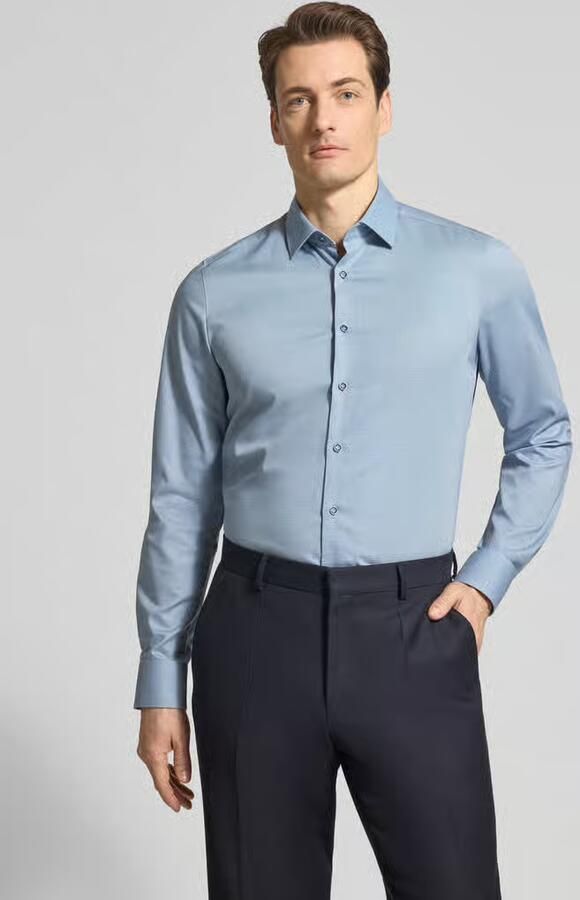 OLYMP Level 5 Slim fit vrijetijdsoverhemd met Kentkraag - Foto 3