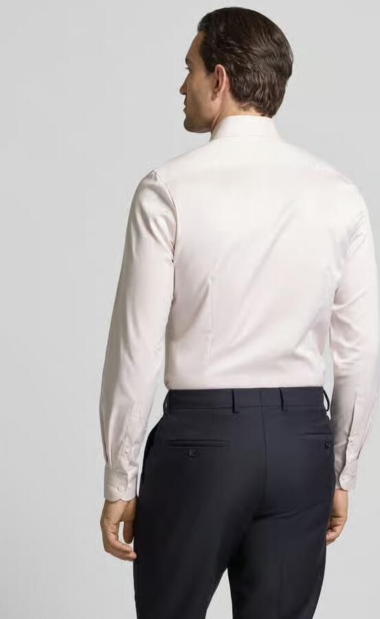 OLYMP Level 5 Slim fit zakelijk Hemd in eenkleurig design met Kentkraag - Foto 4