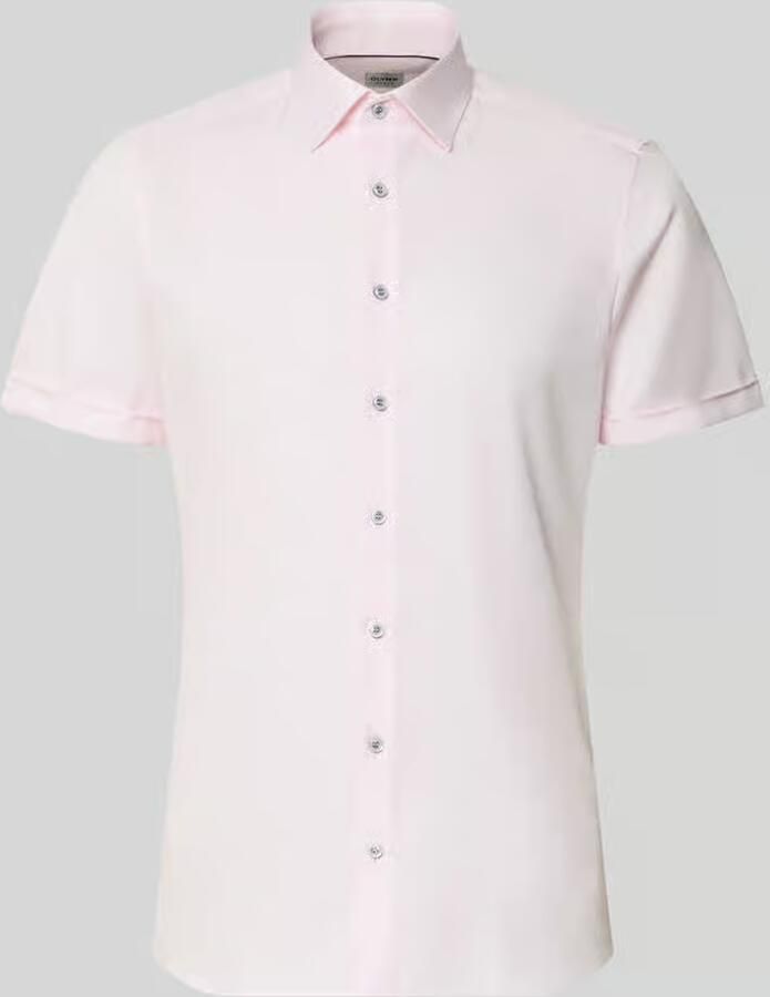 OLYMP Level 5 slim fit zakelijk hemd met kentkraag - Foto 2