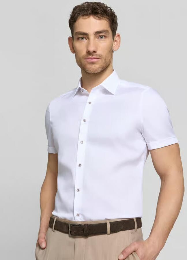 OLYMP Level 5 slim fit zakelijk hemd met kentkraag