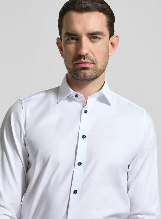 OLYMP Level 5 slim fit zakelijk hemd met kentkraag