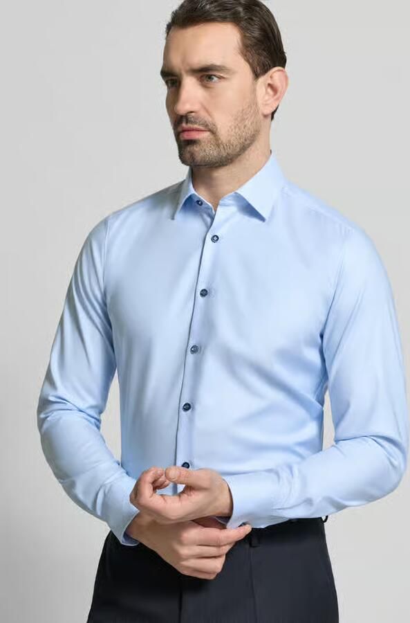 OLYMP Level 5 slim fit zakelijk hemd met kentkraag