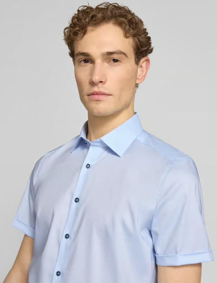 OLYMP Level 5 slim fit zakelijk hemd met kentkraag
