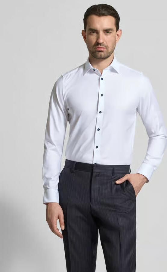 OLYMP Level 5 slim fit zakelijk hemd met kentkraag - Foto 2