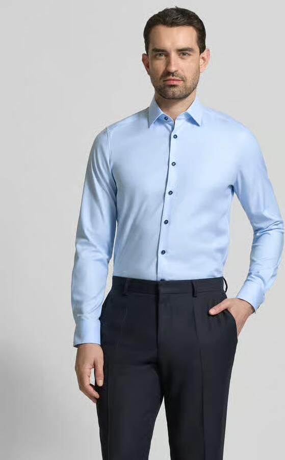 OLYMP Level 5 slim fit zakelijk hemd met kentkraag - Foto 3