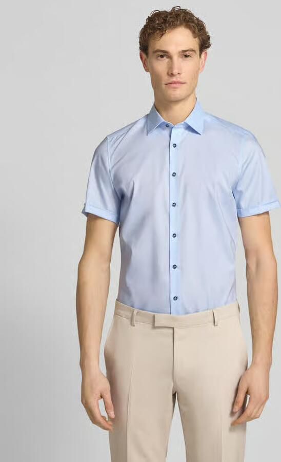 OLYMP Level 5 slim fit zakelijk hemd met kentkraag - Foto 4