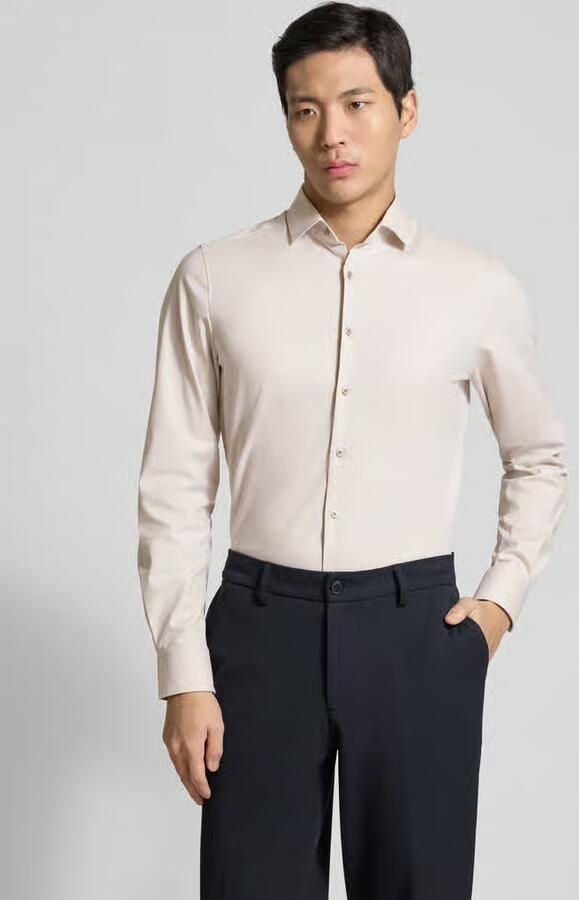 OLYMP Level 5 slim fit zakelijk hemd met kentkraag - Foto 2