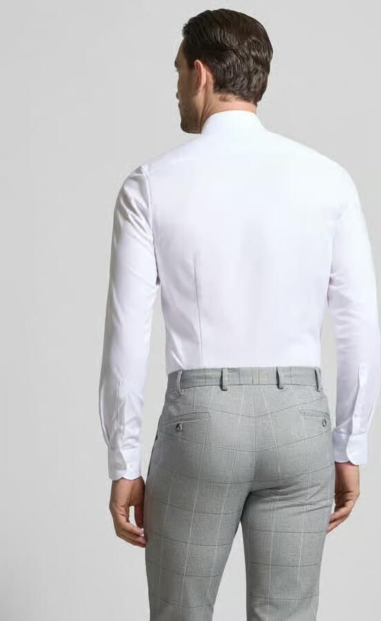 OLYMP Level 5 slim fit zakelijk hemd met structuurpatroon en kentkraag - Foto 4