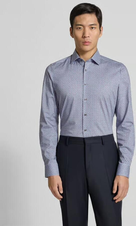 OLYMP Level Five Slim fit zakelijk overhemd van katoen met kentkraag - Foto 4