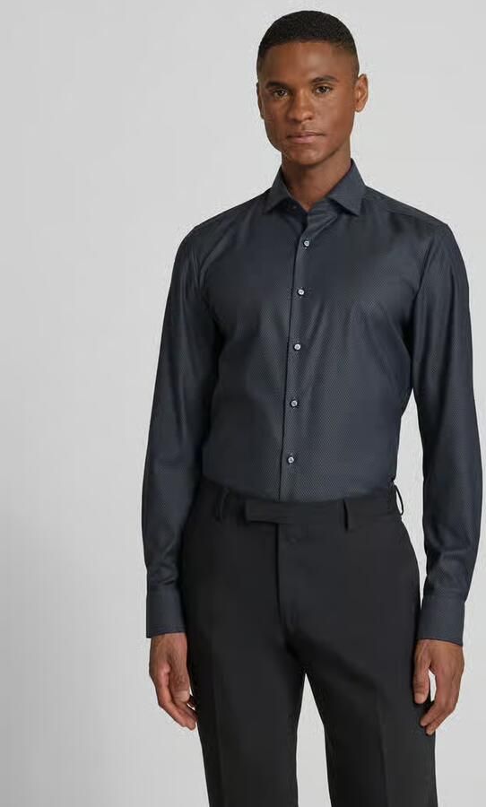 OLYMP Level Five Slim fit zakelijk overhemd van katoenmix met kentkraag - Foto 4