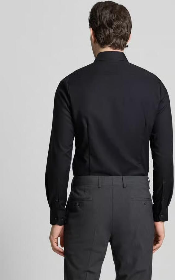OLYMP Level Five Slim fit zakelijk overhemd van katoenmix met kentkraag - Foto 3