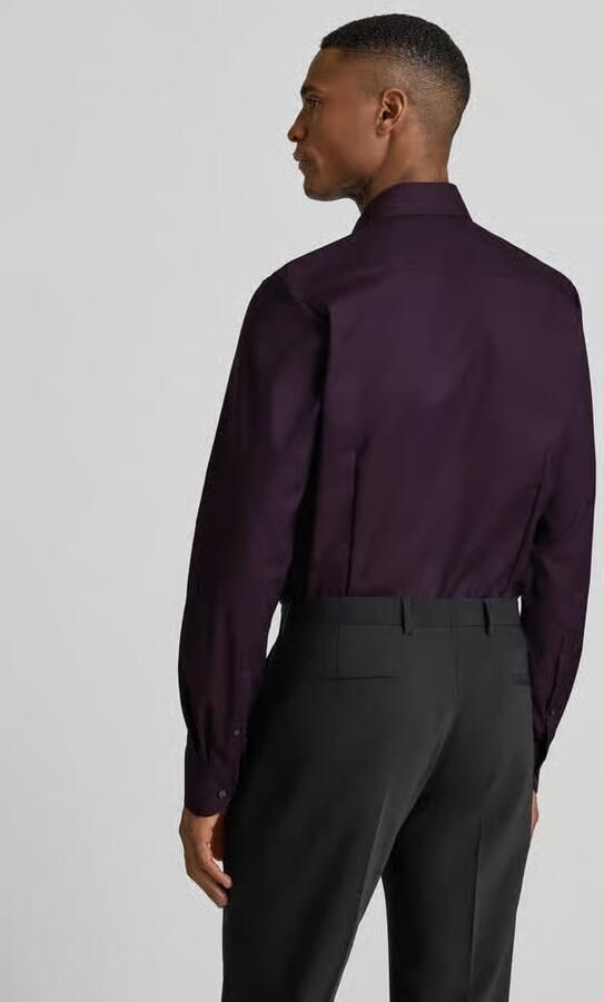 OLYMP Level Five Slim fit zakelijk overhemd van katoenmix met kentkraag