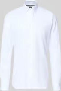 OLYMP Level Five Slim fit zakelijk overhemd van geweven twill met extra lange mouwen