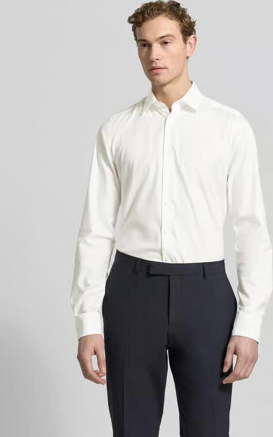 OLYMP Level Five Slim fit zakelijk overhemd van twill met extra lange mouwen - Foto 2