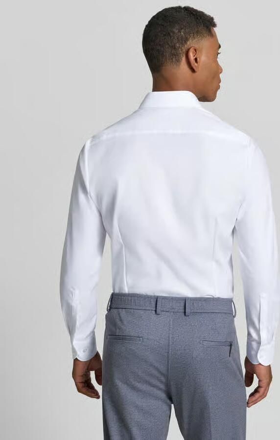 OLYMP Level Five Slim fit zakelijk overhemd van geweven twill met extra lange mouwen - Foto 2