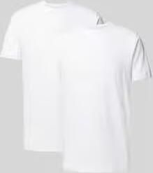 OLYMP Level 5 T-shirt met geribde ronde hals in een set van 2 stuks - Foto 8
