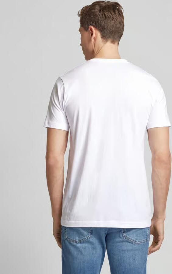 OLYMP Level 5 T-shirt met geribde ronde hals in een set van 2 stuks - Foto 9